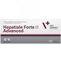 VetExpert Hepatiale Forte Advanced - Добавка для здоровья печени для кошек и собак, 30 таблеток