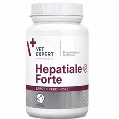 VetExpert Hepatiale Forte Large Breed - Харчова добавка для підтримки функцій печінки у собак великих порід, 40 таблеток