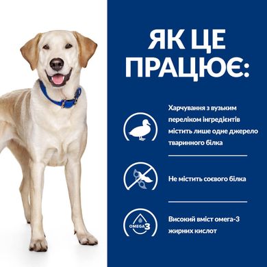 Hill's Prescription Diet Canine d/d Food Sensitivities Duck & Rice - Сухий корм для собак з харчовою алергією, 1,5 кг