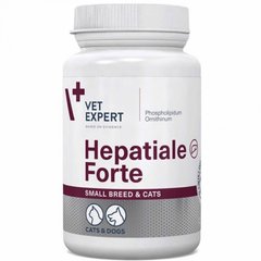 VetExpert Hepatiale Forte Small breed & cats - Харчова добавка для підтримки функцій печінки у собак дрібних порід та котів, 40 капсул