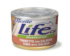 LifeCat консерва для котів тунець з лососем, 150 г