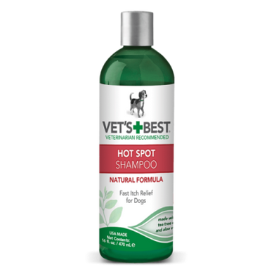 VET'S BEST Hot Spot Shampoo - Шампунь для собак проти свербежу та подразнень, 470 мл