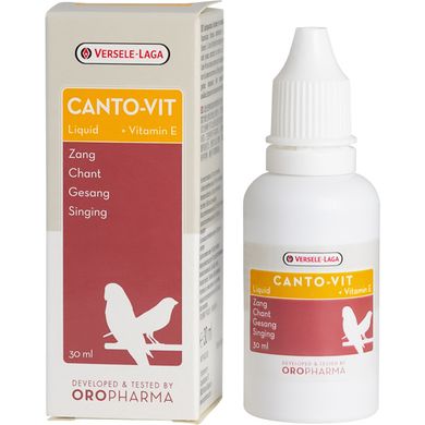 Versele Laga Oropharma Canto-Vit Liquid - Жидкие витамины для пения и фертильности птиц, 30 мл