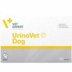 VetExpert UrinoVet Dog - Підтримка та відновлення функцій сечової системи у собак, 30 таблеток