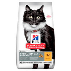 Hill's SP Feline Mature Adult 7+ Sterilised Cat - Сухой корм для стерилизованных кошек старшего возраста, с курицей, 3 кг