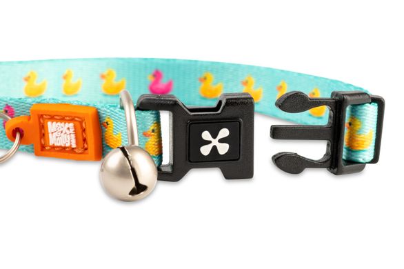 Max & Molly Smart ID Cat Collar Ducklings/1 size - Нашийник для котів Smart ID блакитний з качиним принтом
