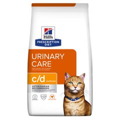 Hill's Prescription Diet Feline c/d Multicare - Лікувальний сухий корм із захворюваннями сечовивідних шляхів, з куркою, 1,5 кг