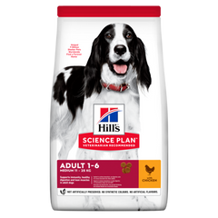 Hill’s Science Plan Adult Medium Breed - Сухой корм для собак средних пород, с курицей, 2,5 кг