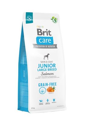Brit Care Grain Free Junior Large Breed Salmon & Potato - Беззерновий сухий корм для молодих собак великих порід з лососем та картоплею, 1 кг
