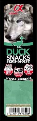 Alpha Spirit Dog Duck Snacks - Беззернові напіввологі ласощі для собак з м'ясом качки, 35 г