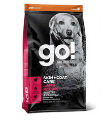 GO! Skin + Coat Lamb Recipe with grain dog formula - Гоу! Сухой корм для щенков и взрослых собак с ягненкам, 1,6 кг