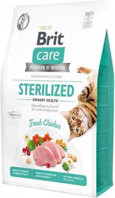 Brit Care Cat Grain Free Sterilized Urinary Health - Беззерновий корм з куркою для стерилізованих кішок для підтримання мочевидільної системи