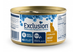 Exclusion Cat Sterilized Beef - Монопротеиновые консервы с говядиной для стерилизованых котов, 85 г