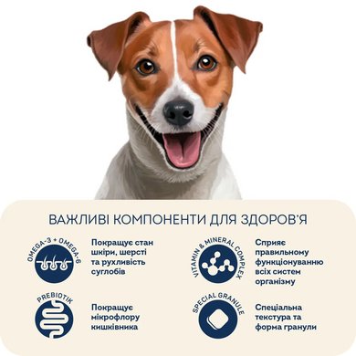 Home Food Dog Low-grain for Active Adult Mini & Junior - Низькозерновий сухий корм для активних дорослих собак і юніорів малих порід, ягнятина та рис, 1,6 кг
