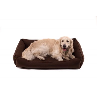 Harley & Cho Dreamer Waterproof Brown - Влагостойкий лежак коричневого цвета с бортами для собак M