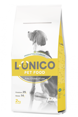 L-ÚNICO Chicken - Сухой корм для взрослых собак всех пород с курицей, 20 кг