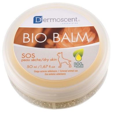 Крем-бальзам для сухой и потрескавшейся кожи лап, носа и мозолей Dermoscent BIO BALM 50мл