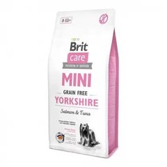 Brit Care Mini Grain Free Yorkshire - Беззерновий сухий корм для собак породи йоркширський тер'єр з лососем та тунцем 400 г