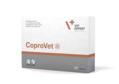 VetExpert CoproVet - Харчова добавка для котів і собак для ефективного вирішення проблеми копрофагії (поїдання калу), 30 капсул