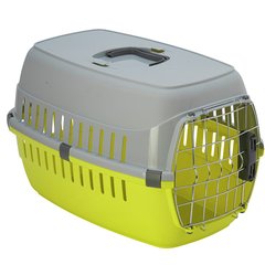 Moderna РОУД-РАННЕР 2 переноска для собак з метал. дверима IATA, 58Х35Х37 см (Лимонний ( 56,4х37,4х35 см))