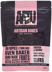 Aatu Artisan Bakes Puppy - Снеки для щенков курица и лосось, 150г