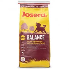 Josera Dog Balance - Сухий корм для літніх собак, для собак з малоактивним способом життя, а також для собак з зайвою вагою, 15 кг