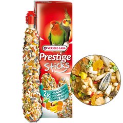 Versele-Laga Prestige Sticks Big Parakeets Exotic Fruit - Лакомство для средних попугаев, 140 г (2 шт * 70 г)