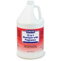 Davis 15 to 1 Shampoo Fresh Fragrance - Девіс Шампунь з ароматом свіжості для собак і котів, 3,8 л