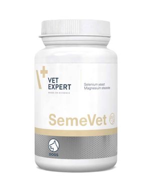 VetExpert SemeVet - Харчова добавка для самців собак для покращення репродуктивної функції, 60 таблеток