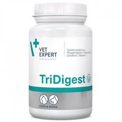 VetExpert TriDigest - Харчова добавка для підтримки травлення у котів та собак, 40 таблеток