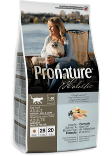 Pronature Holistic Adult Atlantic Salmon&Brown Rice - Сухий холістик корм для котів з атлантичним лососем і коричневим рисом, 5,44