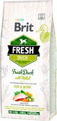 Brit Fresh Duck/Millet Active Run & Work - Сухий корм з качкою і пшоном для дорослих собак, 2.5 кг