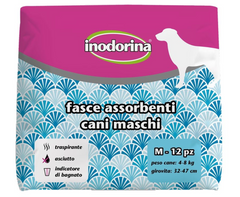 Inodorina Fasce Assorbenti - Поглинаючі підгузки для собак M 1 шт