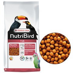 Versele-Laga NutriBird Т16 - Полнорационный корм для плодоядных и насекомоядных птиц, 10 кг