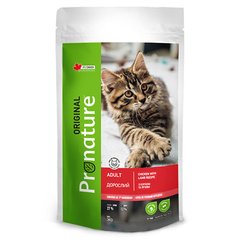 Pronature Original Adult Lamb Chiсken - Сухий суперпреміум корм для дорослих котів, ягня та курка, 340 г