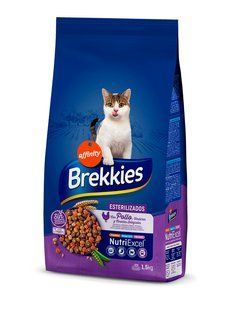 Brekkies Cat Sterilized - Сухий корм для дорослих стерилізованих котів з куркою, 1,5 кг