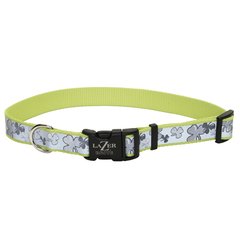 Coastal Lazer Brite Reflective Collar КОСТАЛ ЛАЗЕР БРАЙТ світловідбивний нашийник для собак, 1.6х30-46см (Конюшина ( 1,6 х 30-46 см))