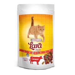 Lara Adult Beef flavour - Сухой премиум корм для активных котов, говядина, 350 г