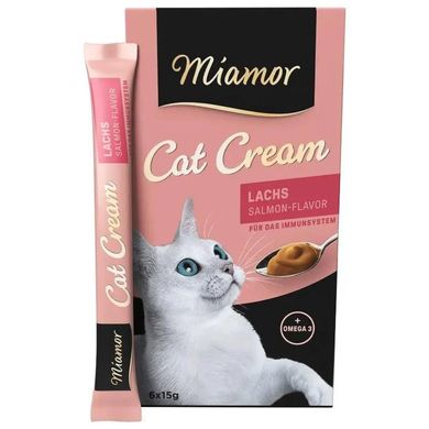 Miamor Cat Snack Lachs Cream - Ласощі для зміцнення імунної системи у котів (6х15 г)