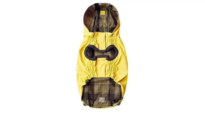 GF Pet Reversible raincoan yellow Двусторонний дождевик для собак желтый