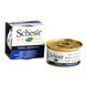 Schesir Tuna Whitebait - Шезир консерва для кошек Тунец с мальками анчоусов, ж/б, 85 г фото 2