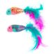 Grreat Choice Игрушка для кошек Рыбка с цветным оперением фото 1
