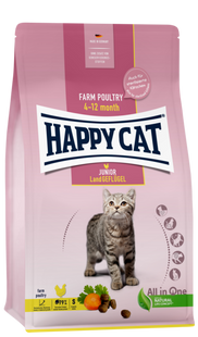 Happy Cat Junior Land-Geflugel - Сухий корм для кошенят з м'ясом птиці, 4 кг