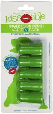 Kissable Finger Toothbrush Силиконовые щетки на палец для чистки зубов собак "Поцелуй пальцем", 1 шт