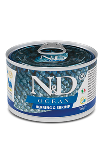 Вологий корм для дорослих собак Farmina Herring & Shrimp Adult Mini з оселедцем та креветками, 140 г