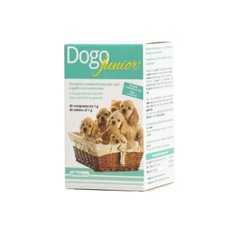 DOGOjunior - Диетическая добавка для поддержания здоровья суставов и костей у собак (юниоров) и котов, 60 табл