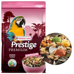 Versele-Laga Prestige Premium Parrots - Повнораціонний корм для великих папуг, 2 кг