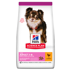 Hill's SP Canine Adult Small & Miniature Light Chicken- сухий корм для собак з низькою активністю і схильних до набору ваги