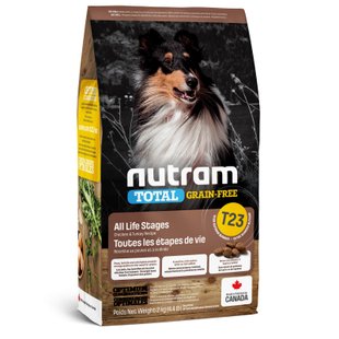 NUTRAM T23 Total Grain-Free Turkey, Chiken & Duck Dog Food - Сухий беззерновий корм з індичкою, качкою та куркою