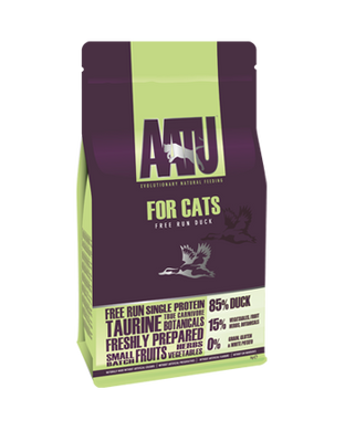 AATU Free Run Duck – Сухой беззерновой корм для взрослых кошек с уткой, 1 кг